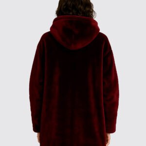 Mega Big Hoodie Vino  Calor de vinito tinto sin cruda