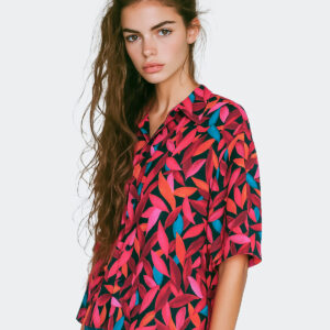 Camisa Tropical Roja