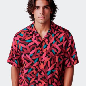 Camisa Tropical Roja